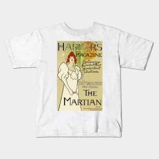 HARPER'S MAGAZINE THE MARTIAN 1897 by Fred Hyland Maitres De L' Affiche Collection Kids T-Shirt